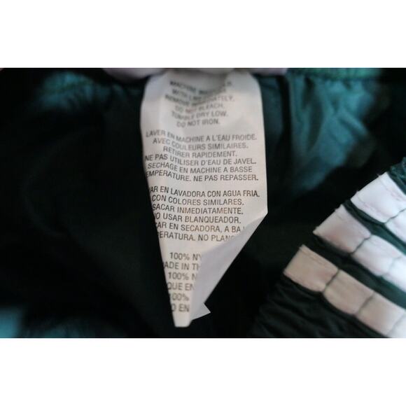 NWT Y2K 90s Rare Adidas Vintage Nylon Forest Green Track Pants Youth Large - Picture 7 of 12